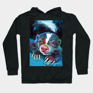 Colorful Skunk Design Hoodie